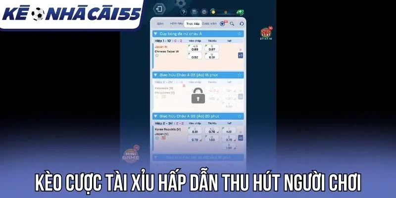 Kèo cược tài xỉu hấp dẫn thu hút người chơi