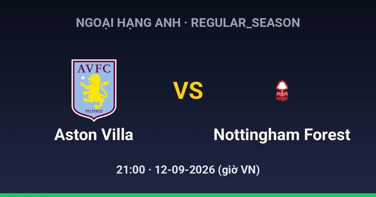 Aston Villa FC vs Nottingham Forest FC