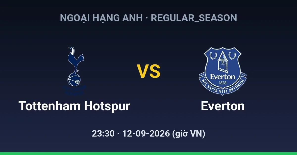 Tottenham Hotspur FC vs Everton FC